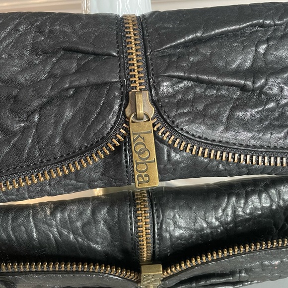 Kooba Leather Zipper Clutch Wristlet - Picture 4 of 6